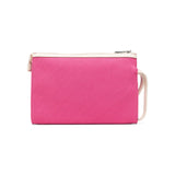 Msgm Kids Borsa Clutch Fuxia con Stampa Logo