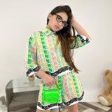 MSGM Kids Camicia Multicolor per Bambine