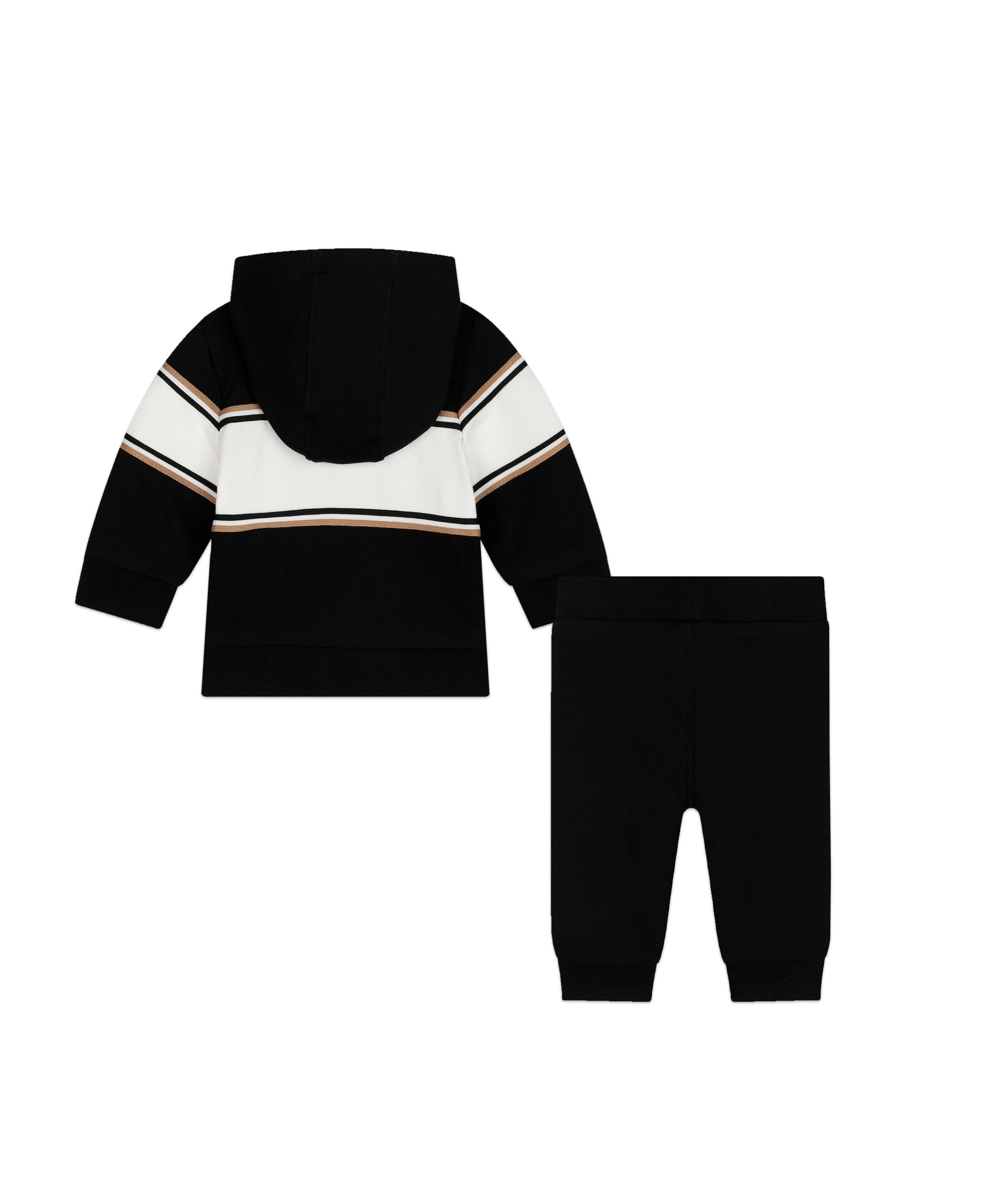 Boss Kids Completo Felpa con Pantalone Neri per Neonati (retro)