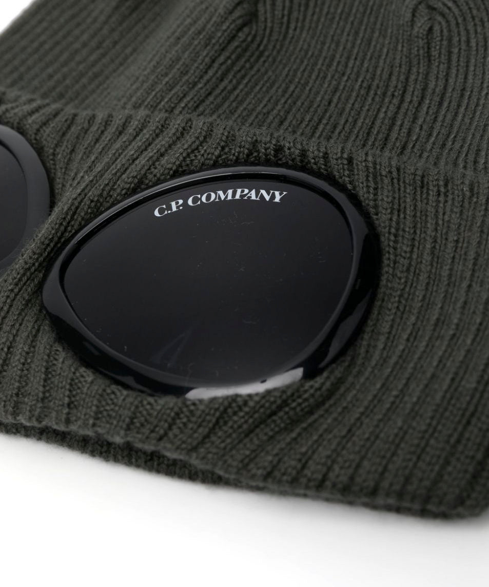 C.P. Company Kids Cappello Khaki con Googles per Bambini