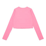 Diesel Kids T-Shirt Rosa Lunghe Maniche per Bambine