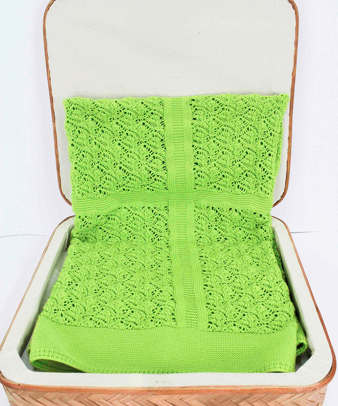 Le Coconne Coperta Verde per Neonate (fronte)