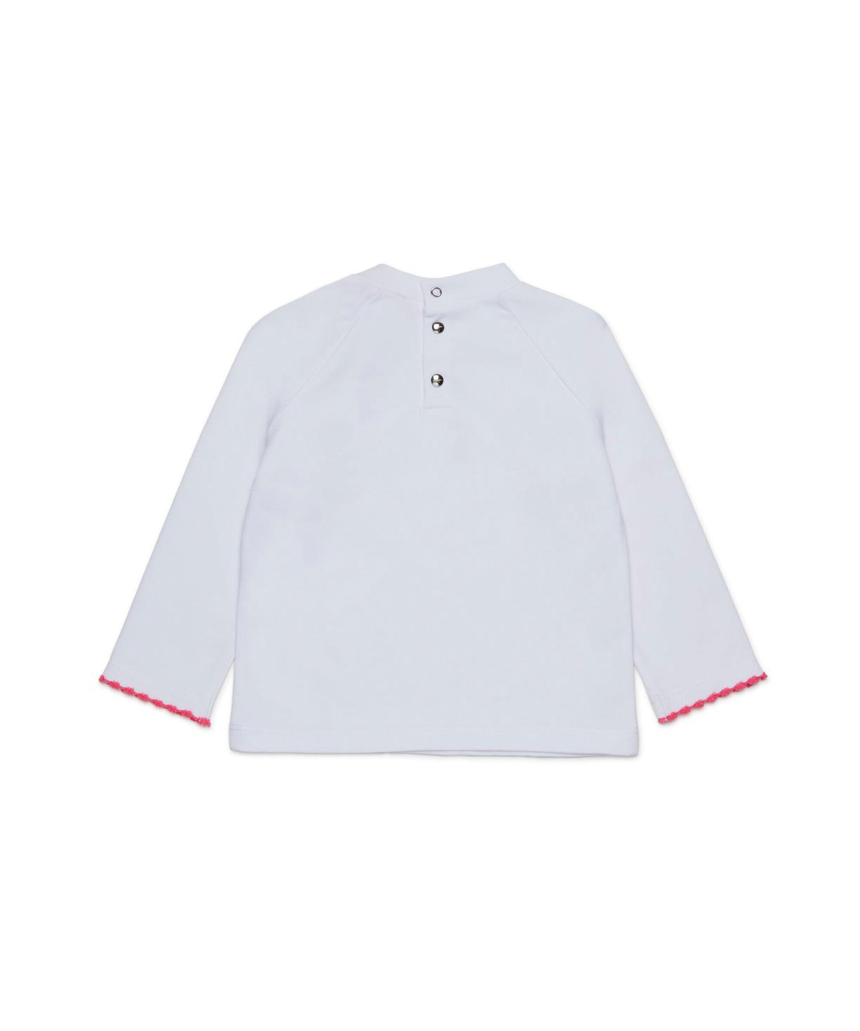 Diesel Kids T-shirt Bianca con Oval D per Neonate (retro)