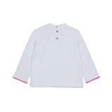 Diesel Kids T-shirt Bianca con Oval D per Neonate (retro)