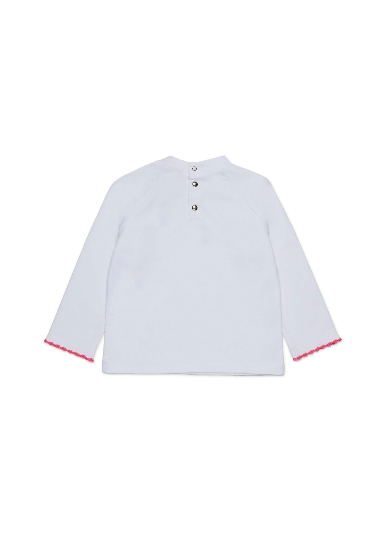 Diesel Kids T-shirt Bianca con Oval D per Neonate (retro)