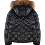 Blauer Kids Giubbino Nero Blauer Lotus Junior Cappuccio con Pelliccia per Bambine