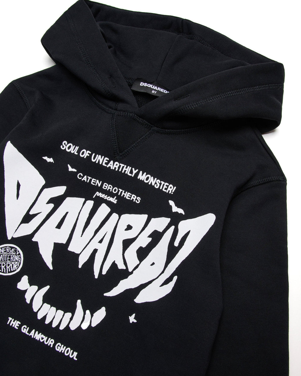 Dsquared2 Kids Felpa con Cappuccio nera per Bambino