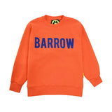 Barrow Kids Felpa Arancione con Logo per Bambini
