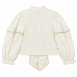 Cocò et Mamà Kids Blusa con finiture ricamate per Bambine