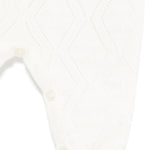 Elisabetta Franchi La Mia Bambina Tutina Panna Pointelle per Neonate