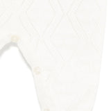 Elisabetta Franchi La Mia Bambina Tutina Panna Pointelle per Neonate