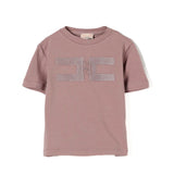 Elisabetta Franchi La Mia Bambina T-shirt Sunrise con Ricamo Logo per Bambine