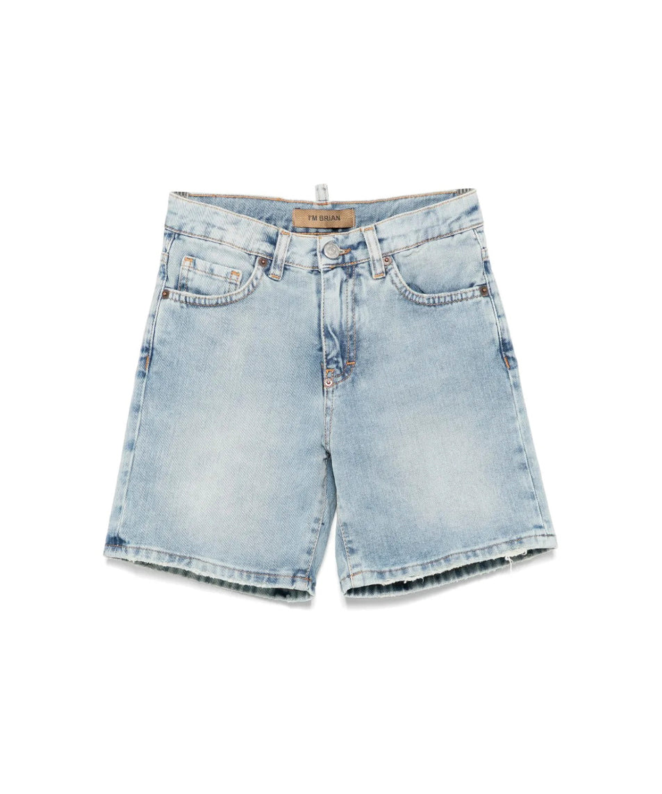 I'm Brian Bermuda Light Denim per Bambini