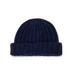 Dsquared2 Kids Cappello Blu in Lana con Logo Rosso per Neonati