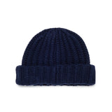 Dsquared2 Kids Cappello Blu in Lana con Logo Rosso per Neonati