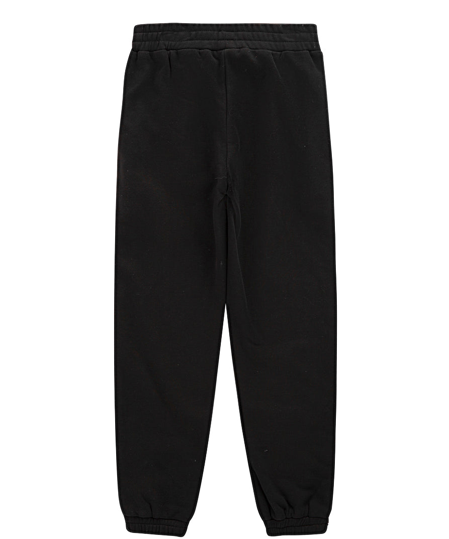 Iceberg Kids Pantaloni Neri con Applicazione Strass per Bambine (retro)