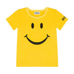 Moschino Kids T-shirt Gialla con Smile per Bambini 