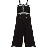 Twinset Kids Tuta Intera Nero e Bianco per Bambine