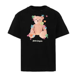 Palm Angels Kids T-Shirt Nero con Stampa per Bambine