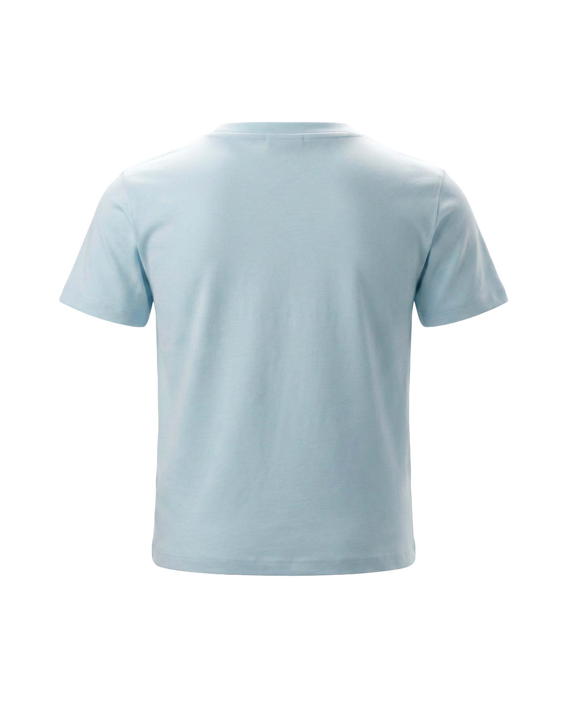 Vicolo Kids T-Shirt Celeste con Logo e Applicazioni per Bambine