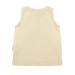 Yes London Kids Canotta Beige Monocolore per Bambini