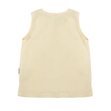 Yes London Kids Canotta Beige Monocolore per Bambini
