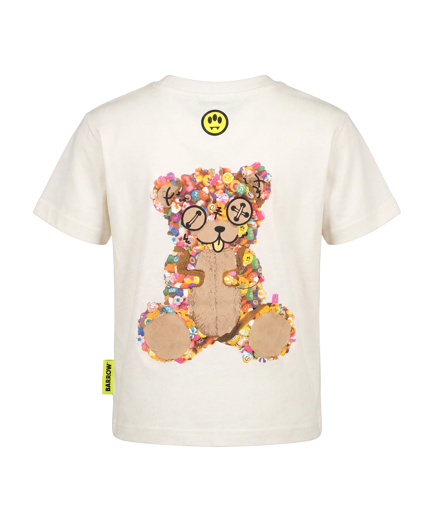 Barrow Kids t-Shirt Off-White con Stampa Logo per Bambine