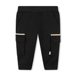 Boss Kids Pantaloni Neri con Tasconi per Neonati