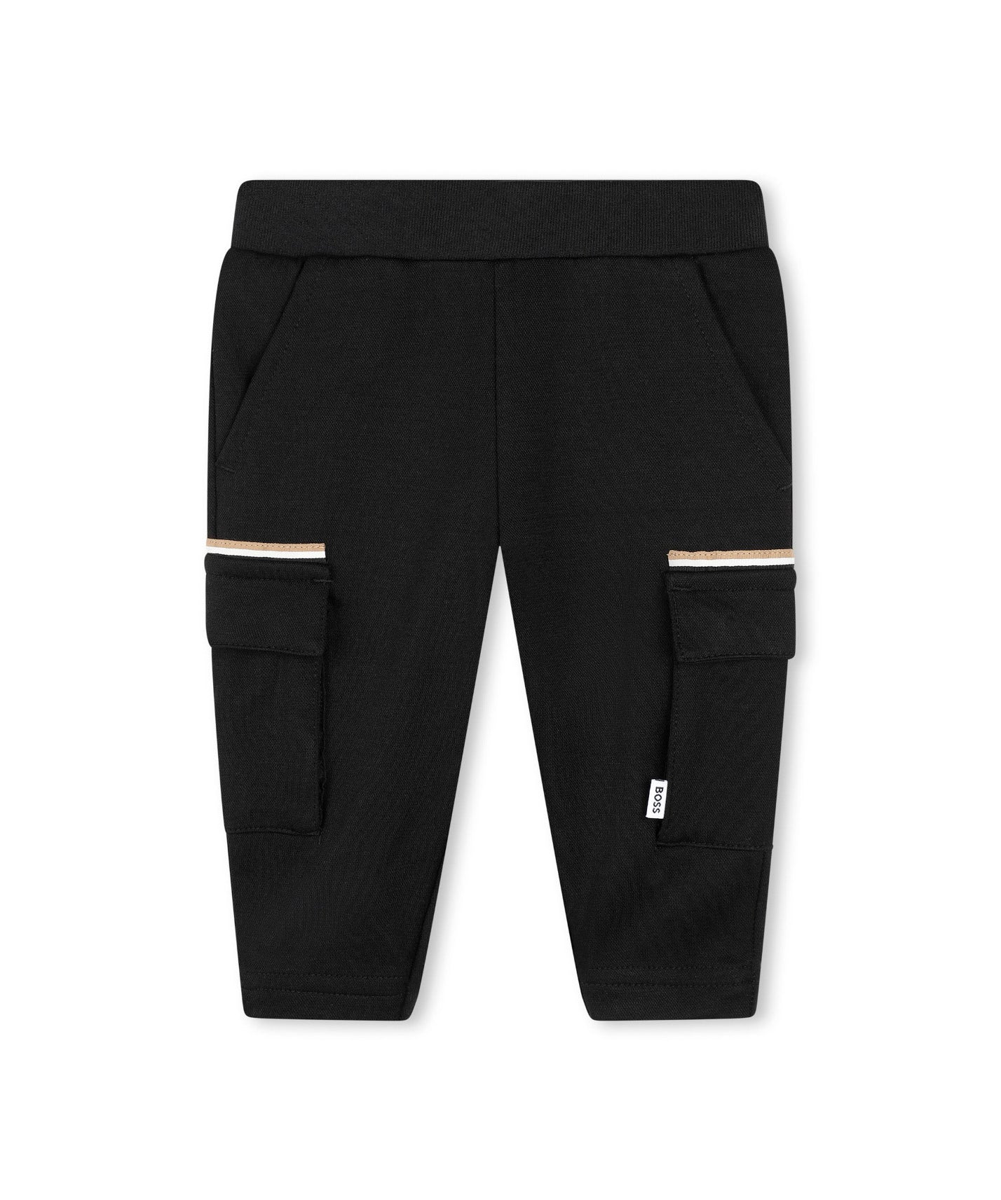 Boss Kids Pantaloni Neri con Tasconi per Neonati