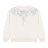 Marcelo Burlon County of Milan Kids Felpa Cocco con Applicazioni Strass Ali per Bambine