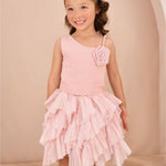 Angel's Face Kids Top Rosa con Applicazione Rosa per Bambine