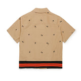 N°21 Kids Camicia Beige All over Palms per Bambini