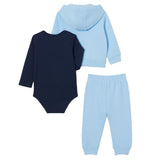 Lacoste Kids Completo Celeste con Logo per Neonati