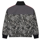Just Cavalli Kids Giubbino Fantasia Heron Grey con Zip e Logo per Bambini