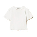 Twinset Kids T-shirt Bianca con Ricamo per Bambine