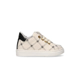 Elisabetta Franchi La Mia Bambina Sneakers Burro/Nero Monogram per Neonate