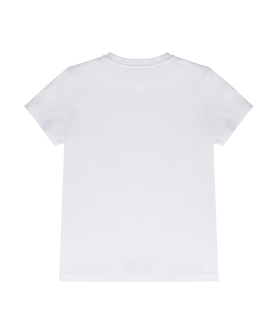 Iceberg Kids T-Shirt Bianca con Logo per Bambini