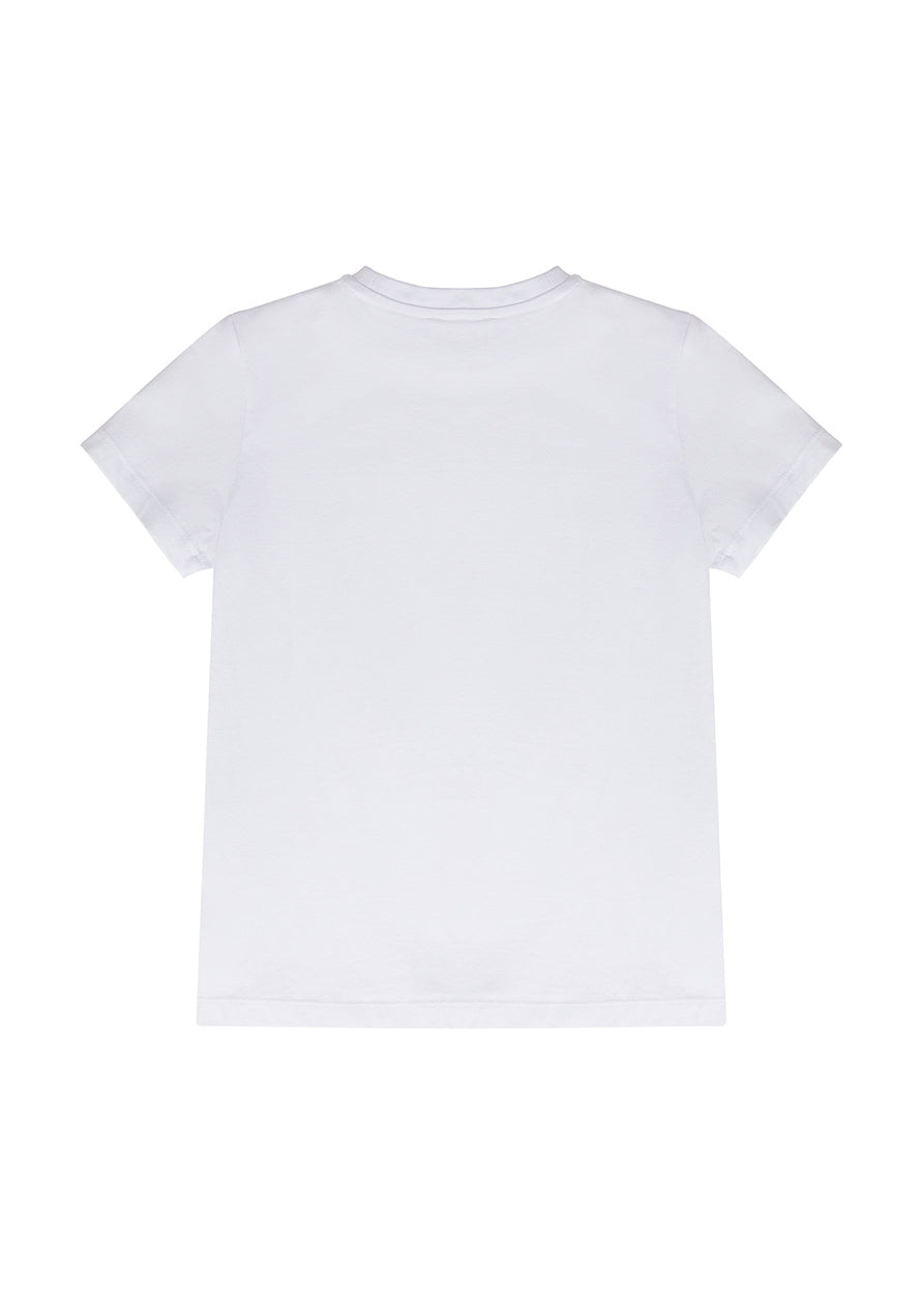 Iceberg Kids T-Shirt Bianca con Logo per Bambini