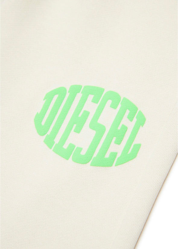 Diesel Kids Bermuda Panna con Logo Puffy Print per Bambine