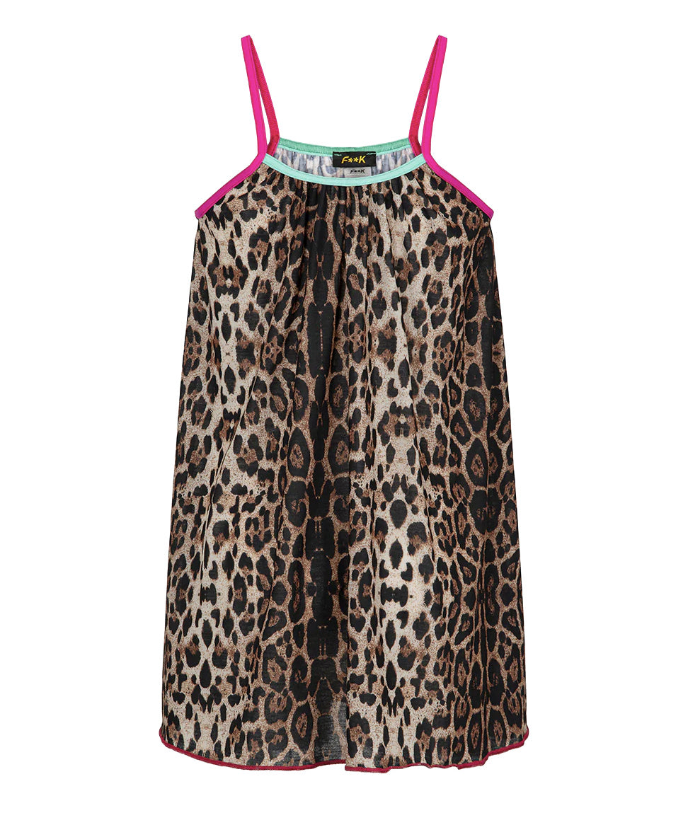 F**K Kids Copricostume Fantasia Leopardato per Bambine