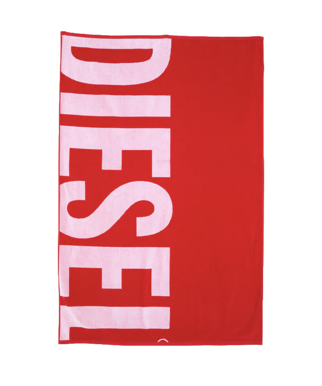Diesel Kids Telo Mare Rosso con Logo Unisex
