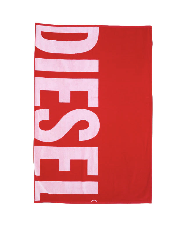 Diesel Kids Telo Mare Rosso con Logo Unisex