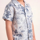 Iceberg Kids Camicia Bianco Fantasia per Neonati