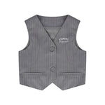 Iceberg Kids Gilet Gessato Grigio per Bambine