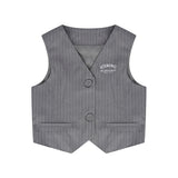 Iceberg Kids Gilet Gessato Grigio per Bambine
