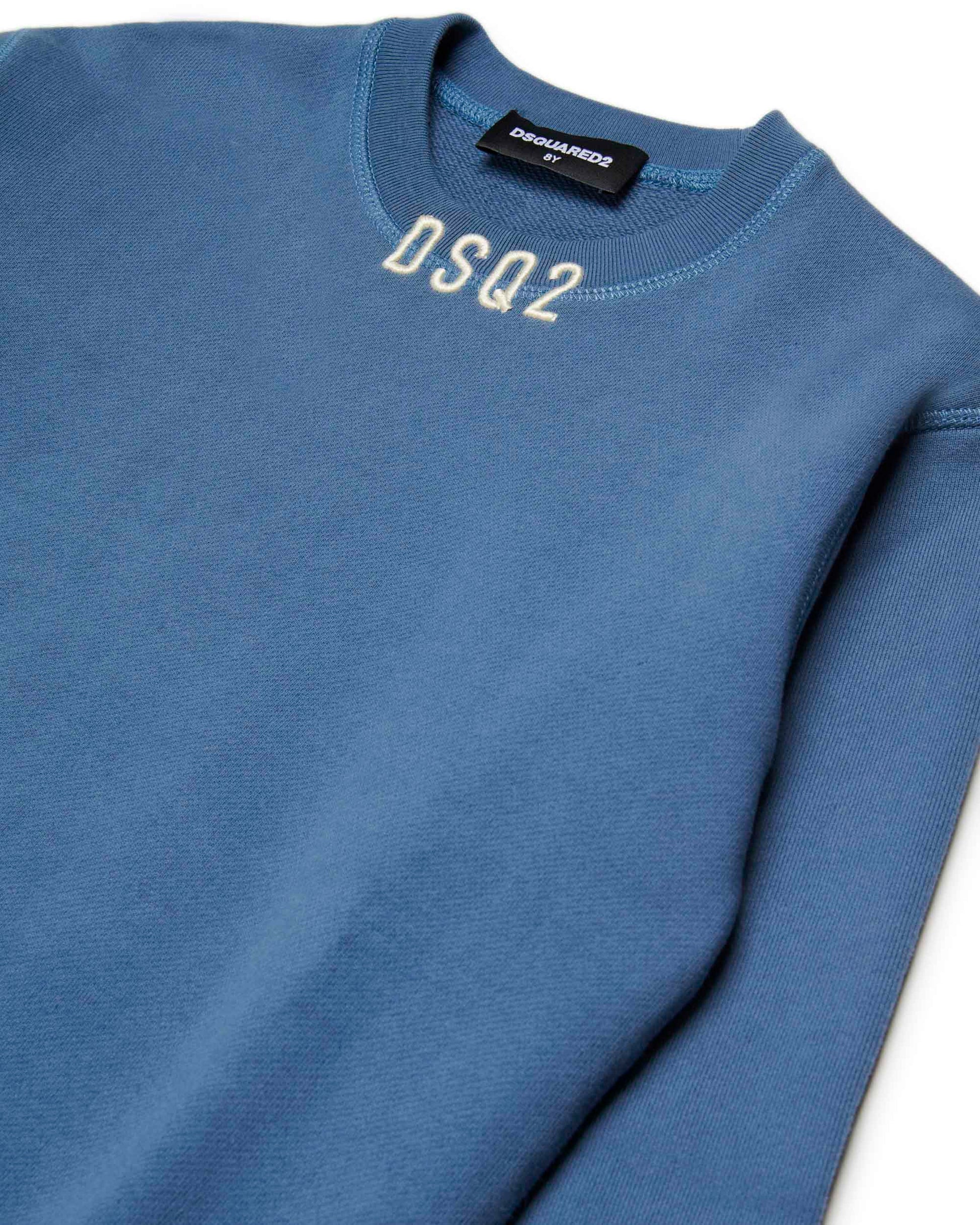 Dsquared2 Kids Felpa Girocollo Lavagna per Bambini