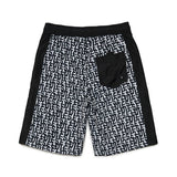 Diesel Kids Costume Boxer Nero con Logo Monogram per Bambini