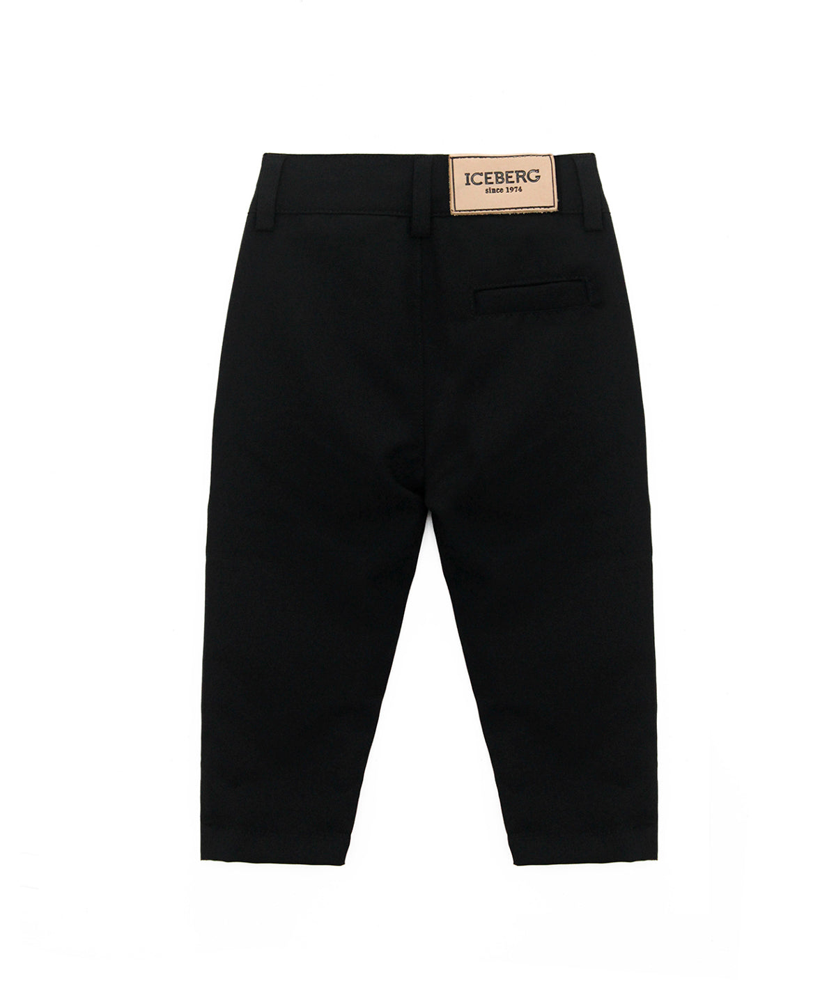 Iceberg Kids Pantaloni Neri con Logo