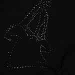 Iceberg Kids Felpa Nera con Logo e Daffy Duck per Bambine (dettaglio)