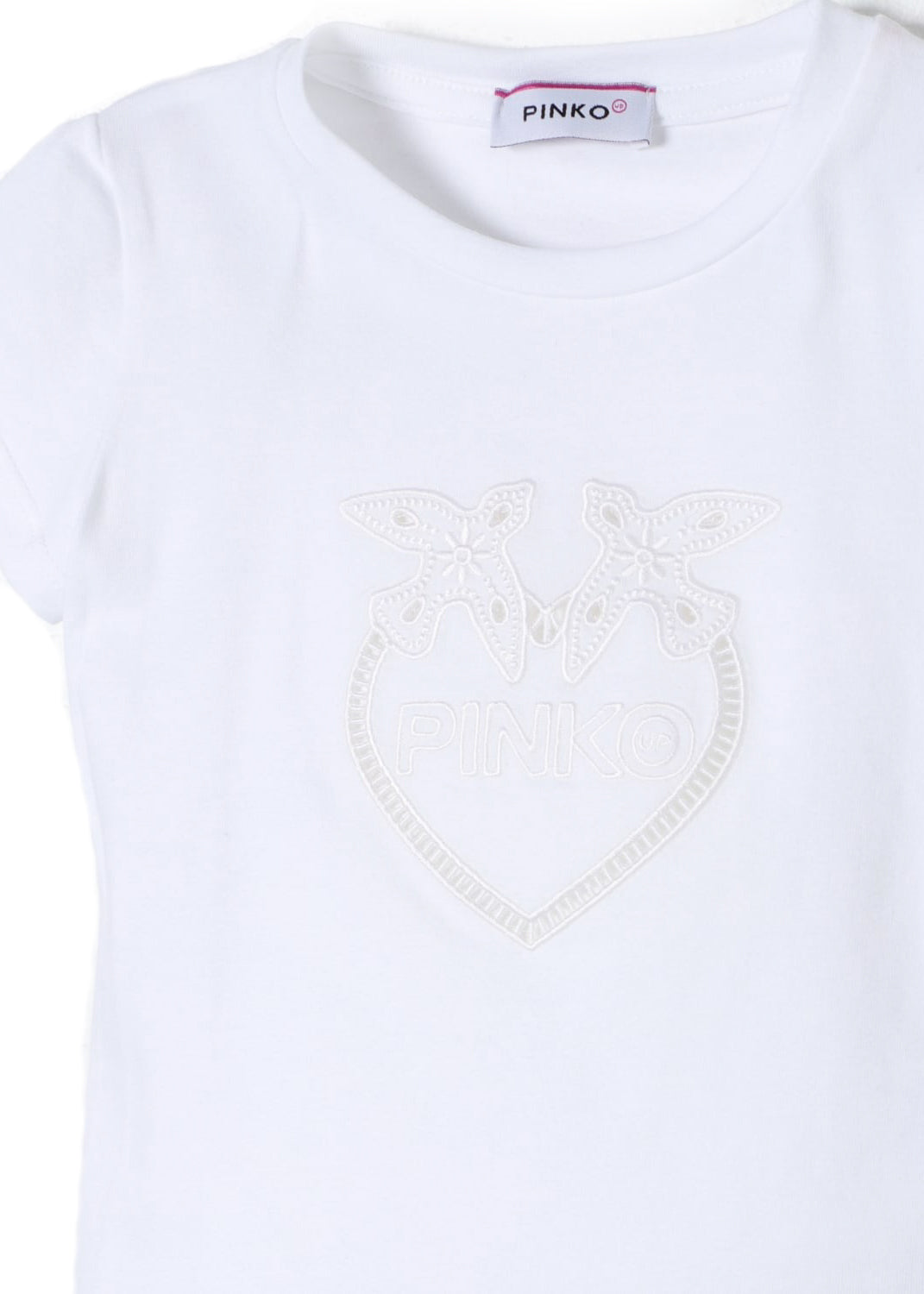 Pinko Kids T-Shirt Bianca con Logo 